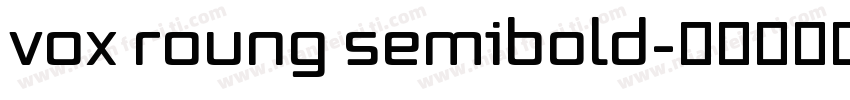 vox roung semibold字体转换